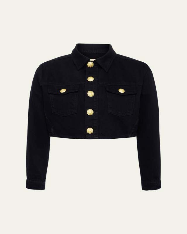 Genevie Cropped Denim Jacket